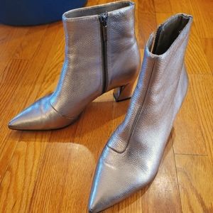 Karl Lagerfeld Metallic Booties 9